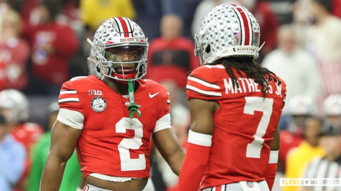 Caleb Downs and Jermaine Mathews Jr.