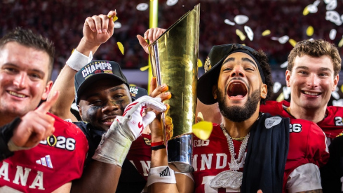 Pat Coogan, Tyrique Tucker, Elijah Sarratt and Fernando Mendoza