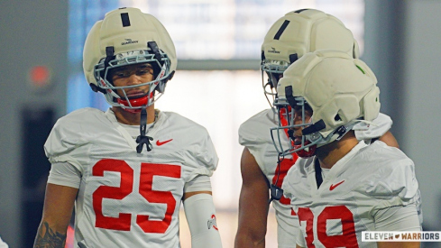 Jay Timmons (25) during Ohio State’s second practice of spring