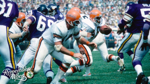 Aug 22, 1978; Bloomington, MN, USA; FILE PHOTO; Cincinnati Bengals running back Archie Griffin (45) carries the ball against the Minnesota Vikings during a pre-season game at Metropolitan Stadium. Mandatory Credit: Malcolm Emmons-USA TODAY Sports