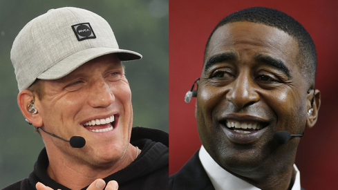 A.J. Hawk and Cris Carter