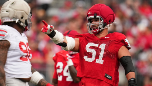 Luke Montgomery in Ohio State’s 2026 spring game