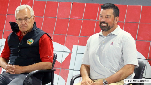 Jim Tressel and Ryan Day