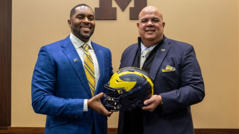 Sherrone Moore and Warde Manuel