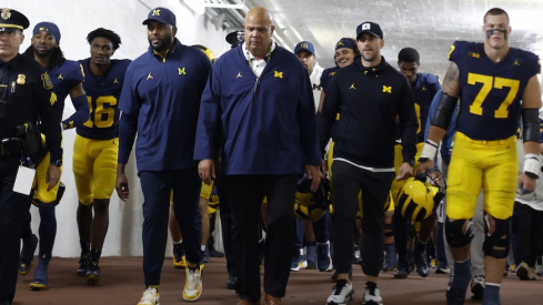Warde Manuel, Sherrone Moore and the Michigan football team in 2025