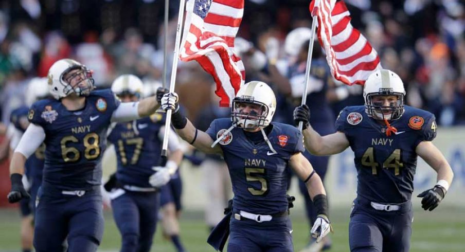 The Buckeyes will open the 2014 season against Navy in the home of the Ravens.