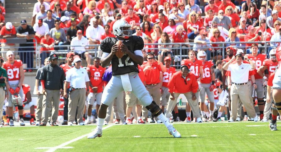 Cardale Jones 14 of 31 passes for 126 yards