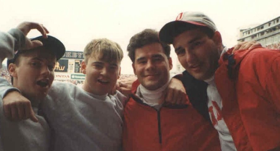 Kris Hughes (3rd from right) graduated from Ohio State in 1995