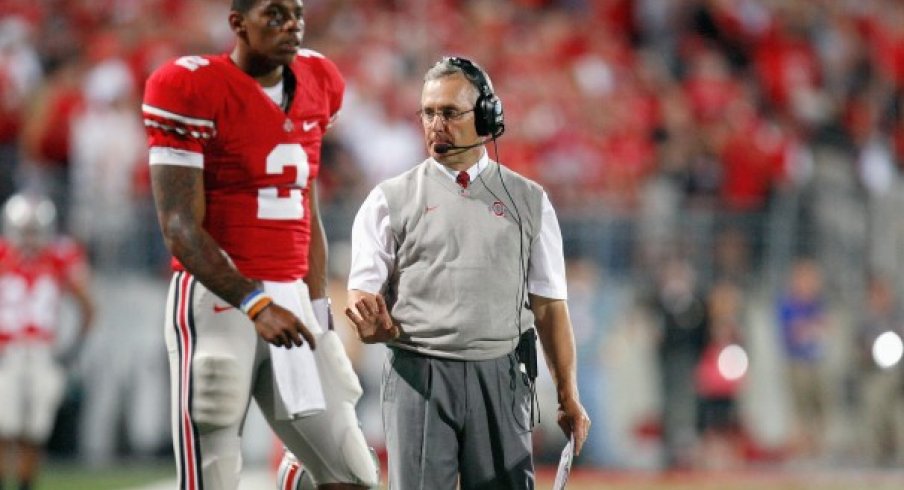 Terrelle Pryor and Jim Tressel