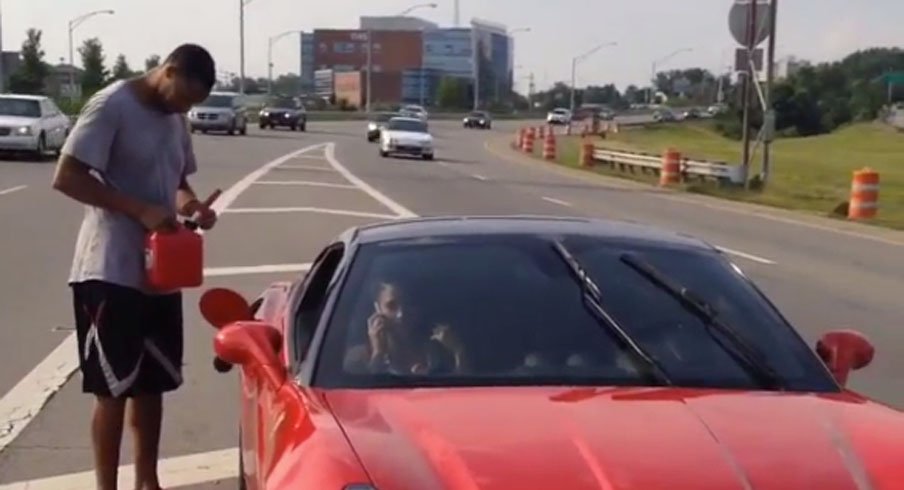 Evan Turner ran out of gas in his Ferrari Monday.