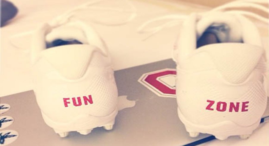 Braxton Miller's "FUN ZONE" cleats.