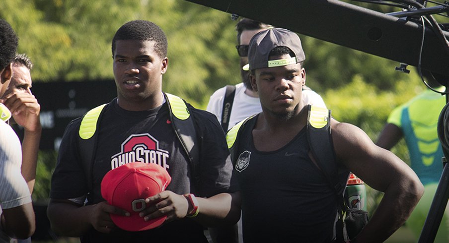 Damien Harris and Justin Hilliard