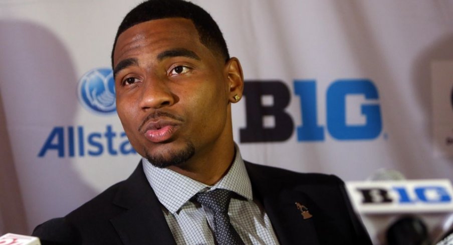 Braxton Miller at Big Ten Media Days last year.