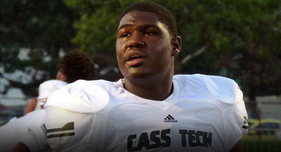 Defensive end Joshua Alabi becomes Ohio State's 14th commitment in the class of 2015.