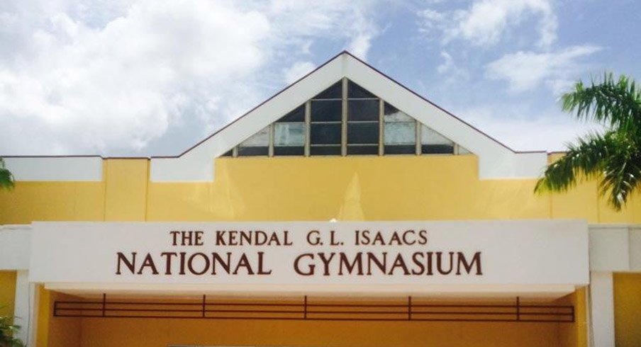 The Kendal G.L. Isaacs National Gymnasium in the Bahamas, host of tonight's Ohio State–Bahamas All-Star team game.