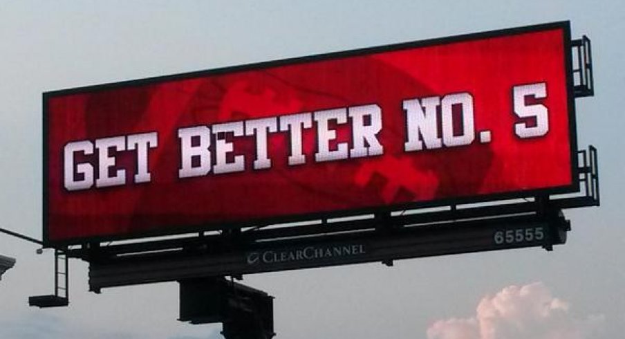 Get-Well-Braxton billboard, Olentangy River Road