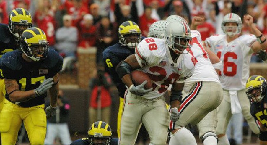 Jonathan Wells, like many Ohio State greats, got loose against Michigan.