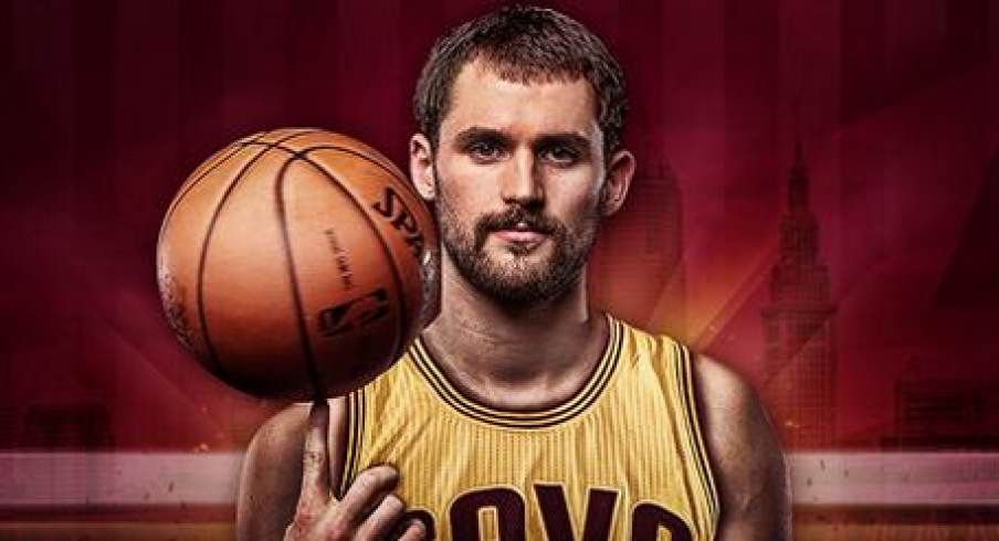 Kevin Love joins LeBron James and Kyrie Irving in Cleveland