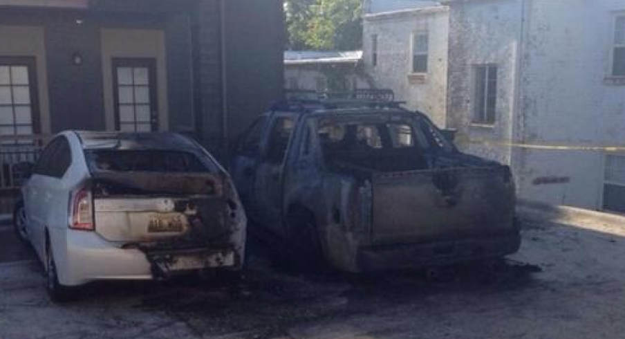 Arkansas QB's car possibly a victim of arson