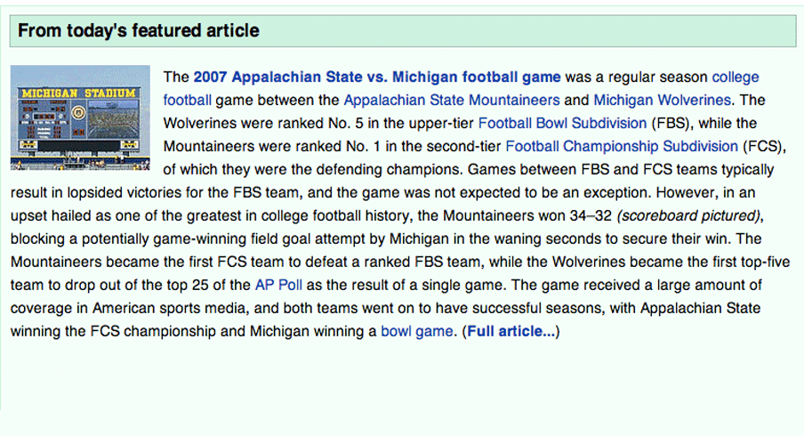 Wikipedia wins Friday and it's not even close.