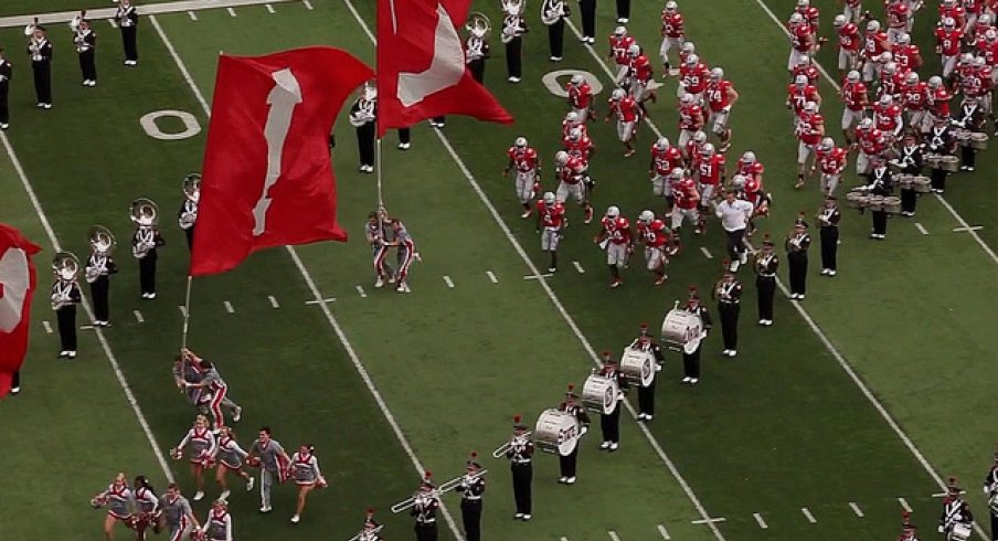 Ohio State taking the field