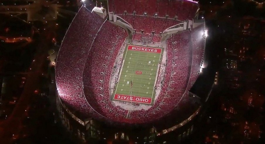 Ohio Stadium is loud for primetime games.