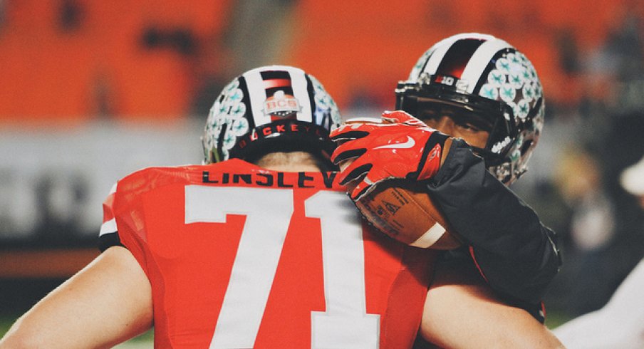 Corey Linsley and Braxton Miller