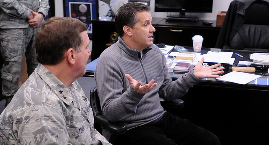 "It really is like taking candy from a baby," - John Calipari to Kentucky National Guardsmen