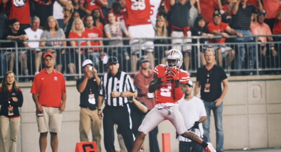 Dontre Wilson's first TD catch of 2014 shifted momentum back to the Buckeyes