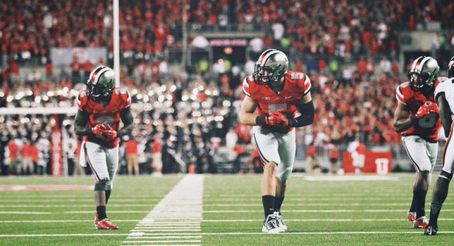 Dontre Wilson, Jeff Heuerman, and Dontre Wilson ready up against Virginia Tech