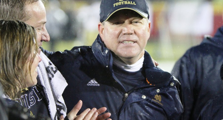 Brian Kelly in a non-purple state