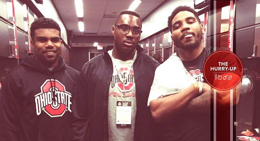 Josh Wariboko hanging out with Buckeye royalty