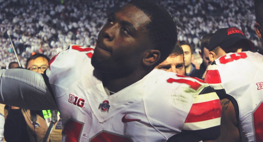 J.T. Barrett is playing with a sprained MCL.