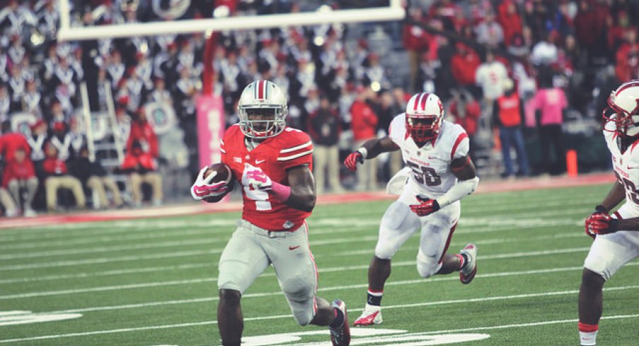 Curtis Samuel rolls out vs. Rutgers