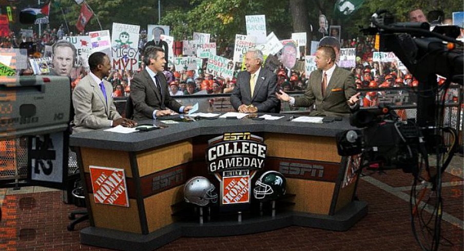 As expected, ESPN's College GameDay is heading to East Lansing next weekend for a massive game between Ohio State and Michigan State.