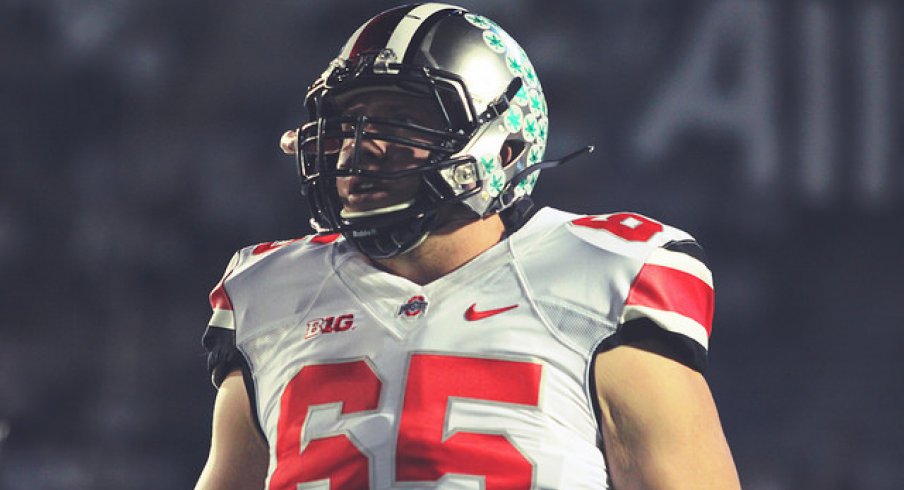 Pat Elflein squads up against PSU