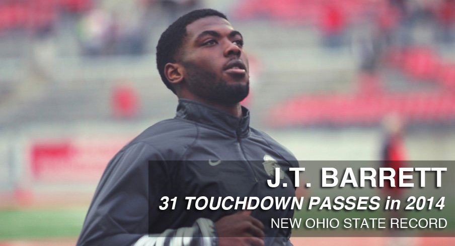 J.T. Barrett now owns the Ohio State record for touchdown passes in a season with 31.