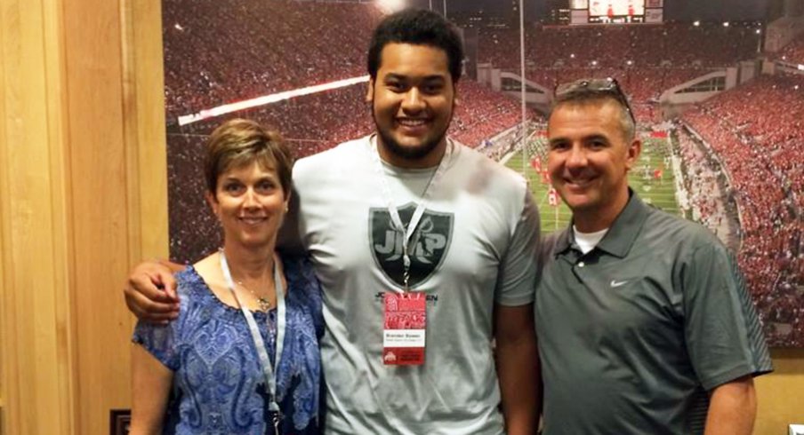 Brandon Bowen and his future coach, Urban Meyer.