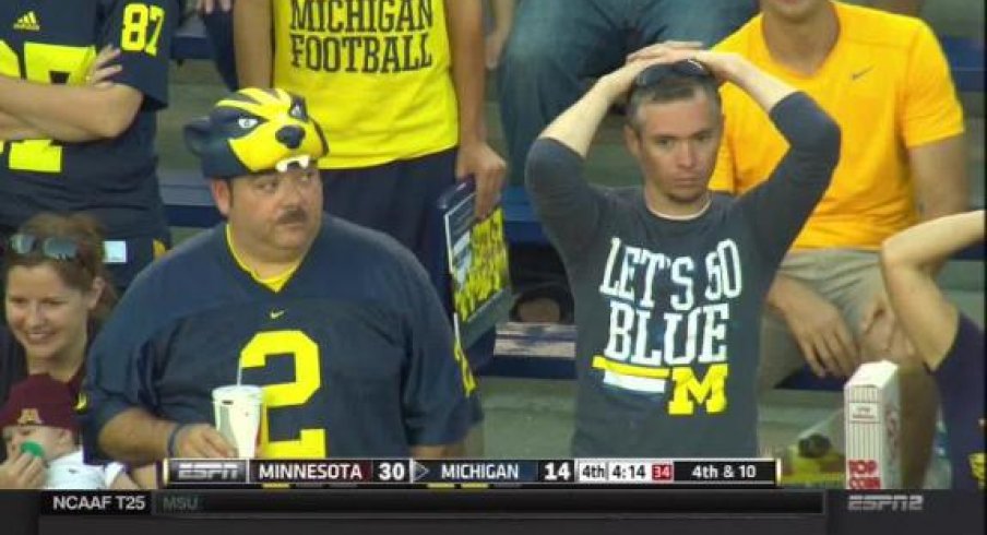 he'll yeah: sad michigan fans