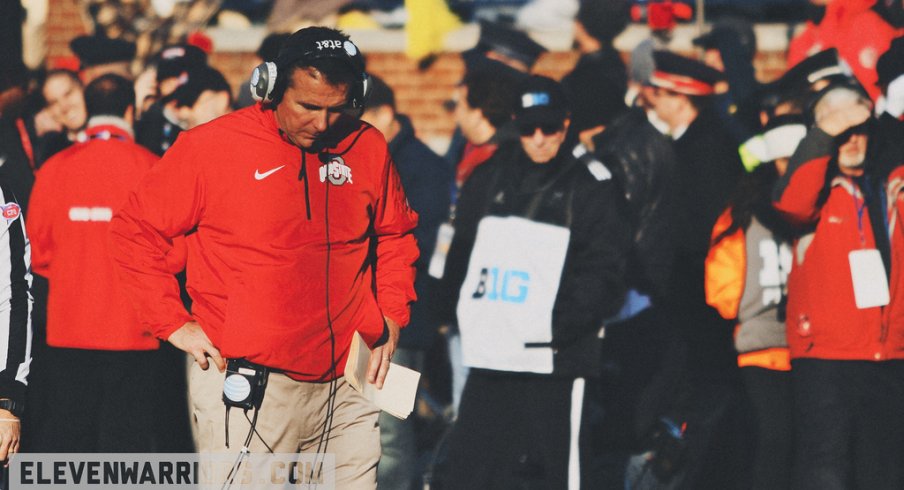 Urban Meyer at Michigan Stadium.