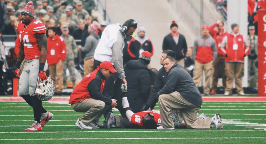 Ohio State quarterback J.T. Barrett is out for the season after breaking his ankle, a team spokesman confirmed.