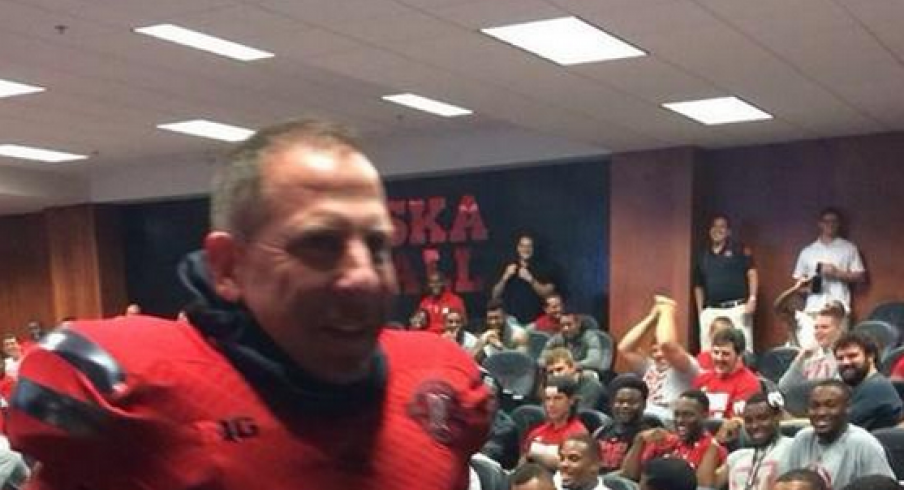 bo pelini modeling his uniform