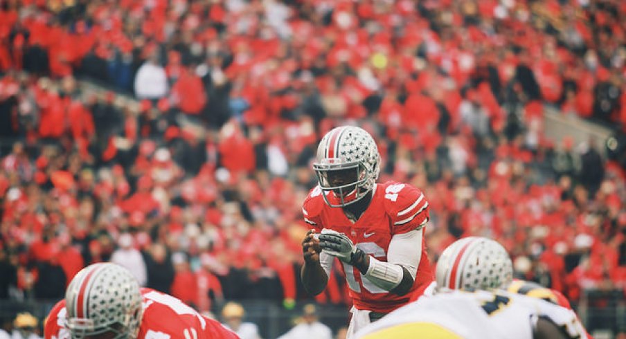 For the first time since a season-ending injury, Ohio State quarterback J.T. Barrett met with reporters to reflect on a storybook season and where the Buckeyes go from here. 
