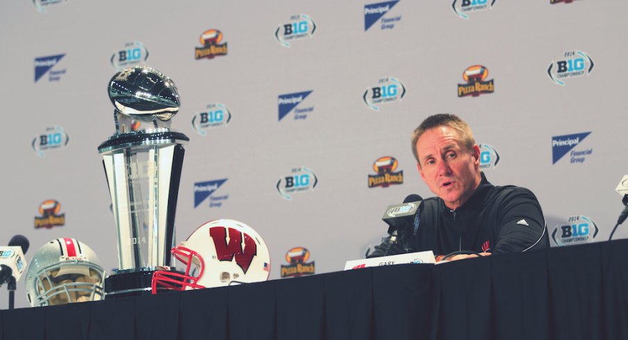 Gary Andersen addresses the media in Indianapolis