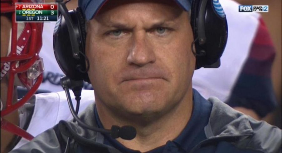 RichRod was rightfully pissed at Arizona's performance.