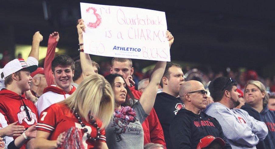 Ohio State fans in the Big Ten Championship Game.