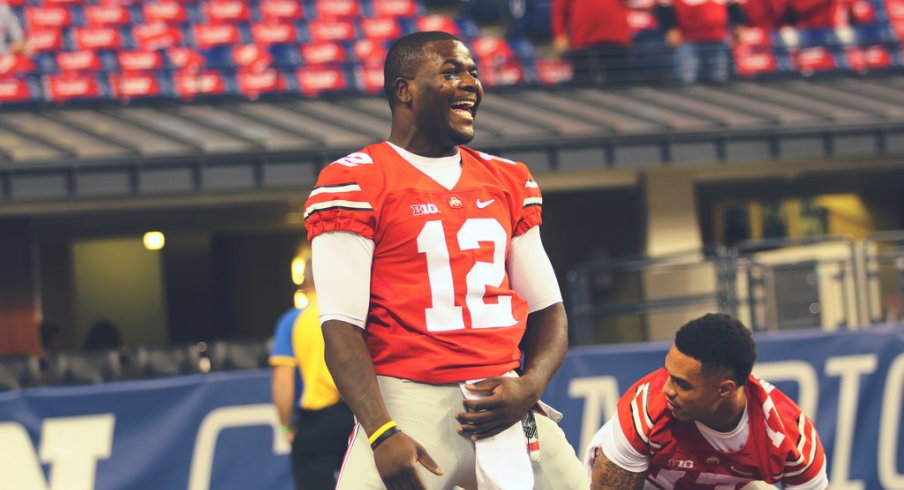 Cardale Jones is all smiles.