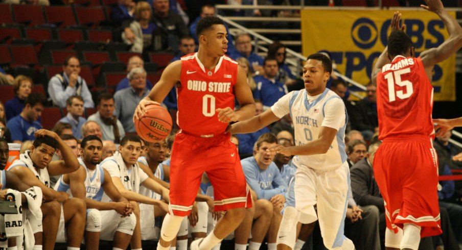 North Carolina handled the Buckeyes, 82-74, Saturday in the CBS Sports Classic. 