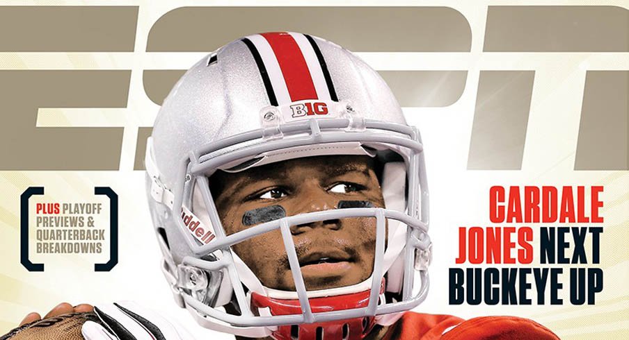 Ohio State quarterback Cardale Jones makes an appearance on a regional cover for ESPN the Magazine