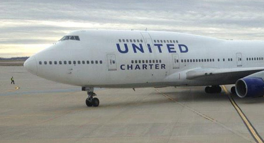 En route to New Orleans, Ohio State is flying in style. 